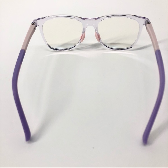 Wowsun Iridescent Purple Pink Kids Childrens Blue Light Blocking Glasses w/ Pads - Picture 6 of 10